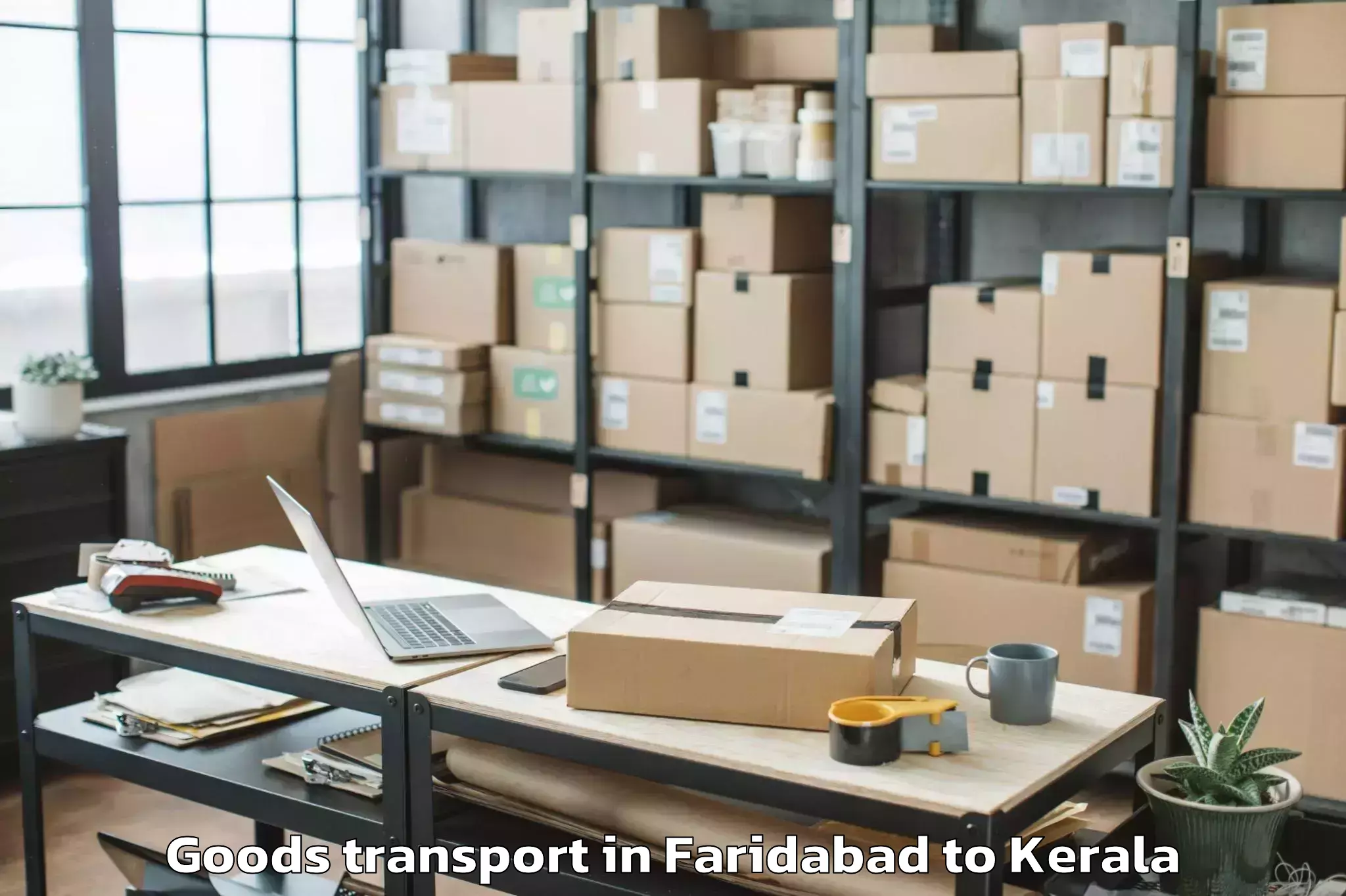 Quality Faridabad to Poojapura Goods Transport